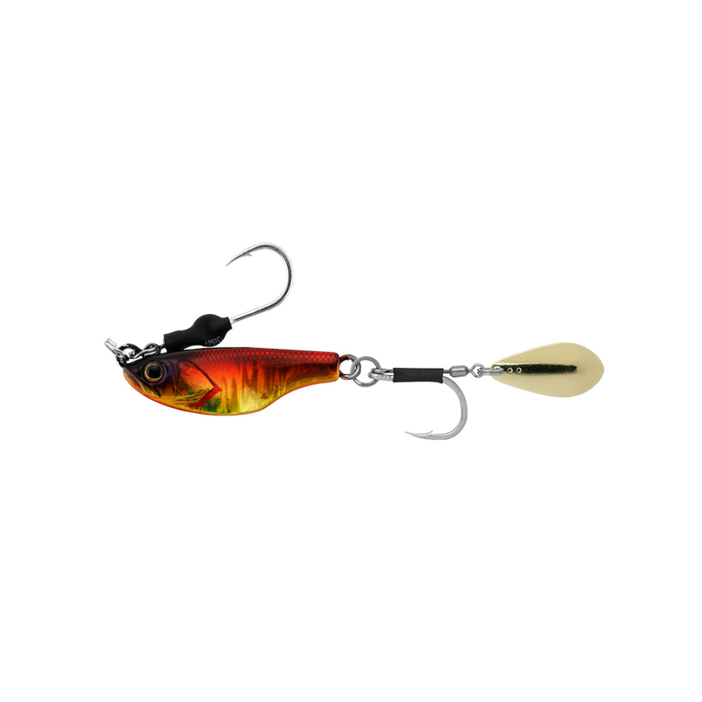 Jackall BIGBACKER BITEBEANS — RED & GOLD / アカキン colourway