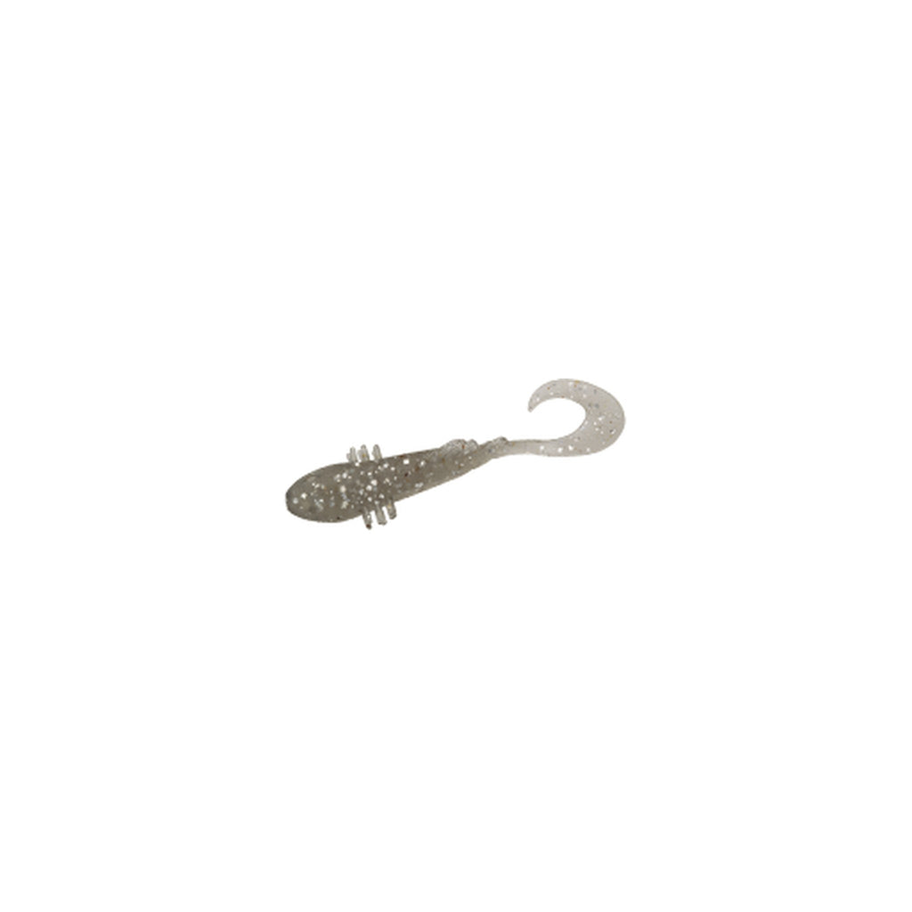 Bait Breath Betanco Curly 2in in S833 Smoke/Silver — official Bait Breath product photo