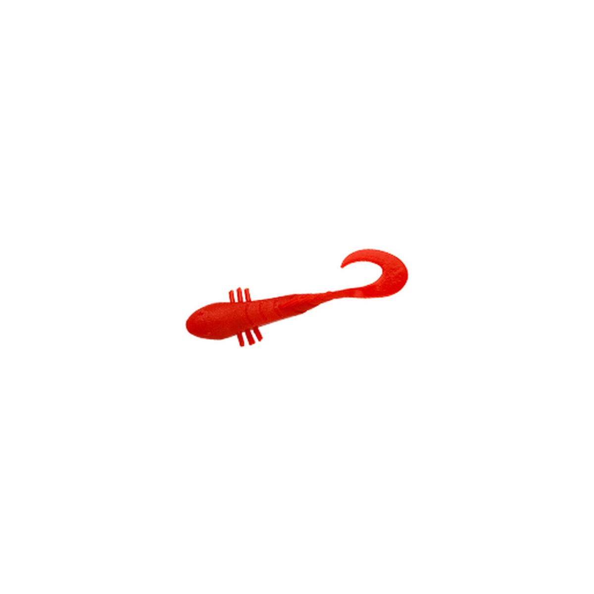 Bait Breath Betanco Curly 2in in S836 Solid Red — official Bait Breath product photo