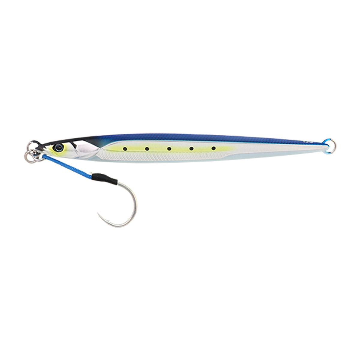 Jackall BamBluz Jig Semi Long 150g in Aluminum Sardine — official Jackall product photo