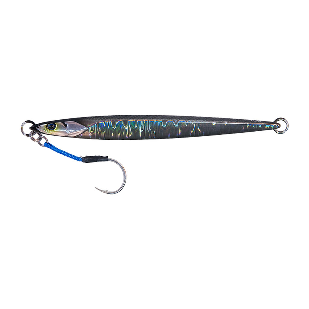 Jackall BamBluz Jig Semi Long 200g in Gray Metallic Magma — official Jackall product photo