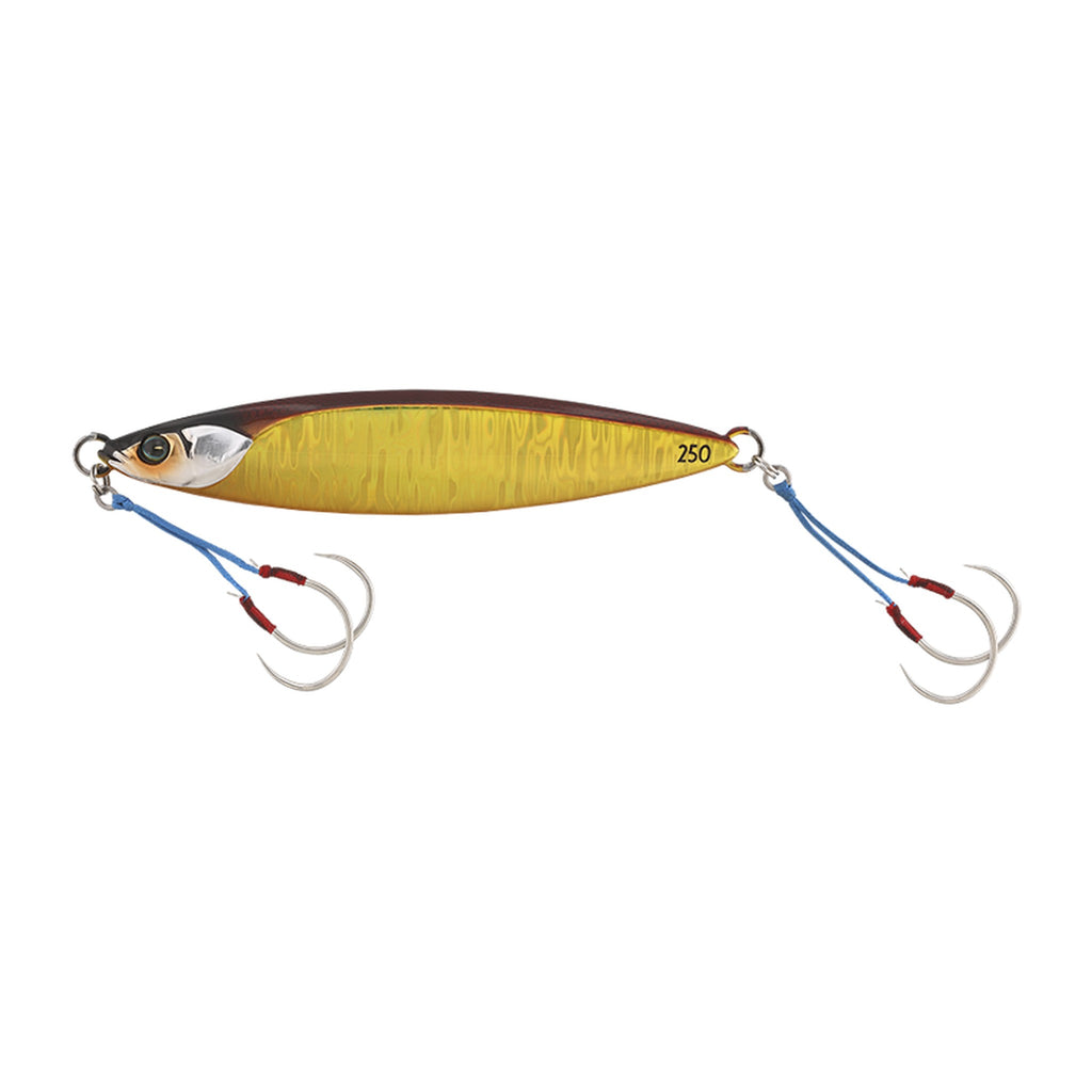 Jackall BamBluz Jig Slow 150g in Red Gold/Magma Wave Holo — official Jackall product photo