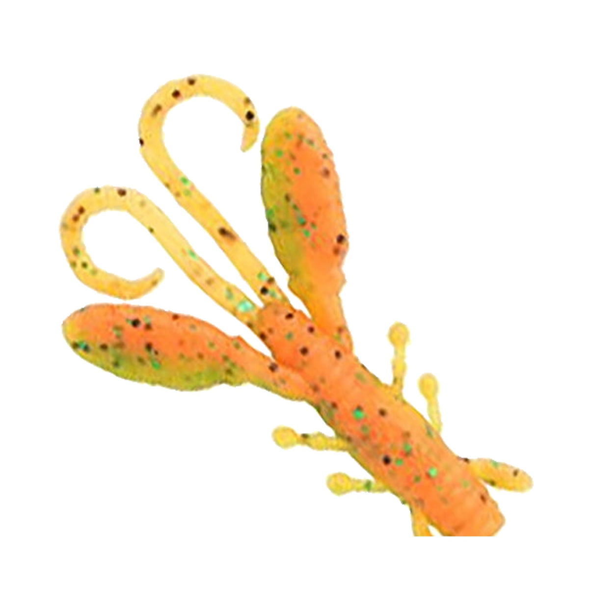 Berkley PowerBait MaxScent Critter Hawg 2.6 - Chartreuse Green Black Fluorescent Orange