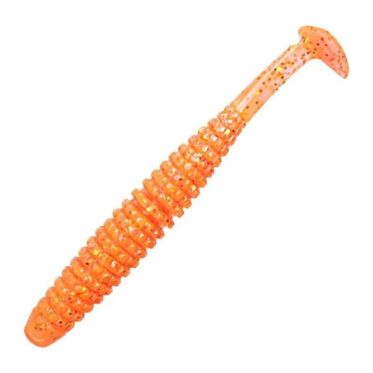issei Caramel Shad 3.5in in #057 Rockfish Orange — official product photo