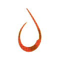 START Silicone Necktie Deccurly in Stripe Orange SK — official product photo