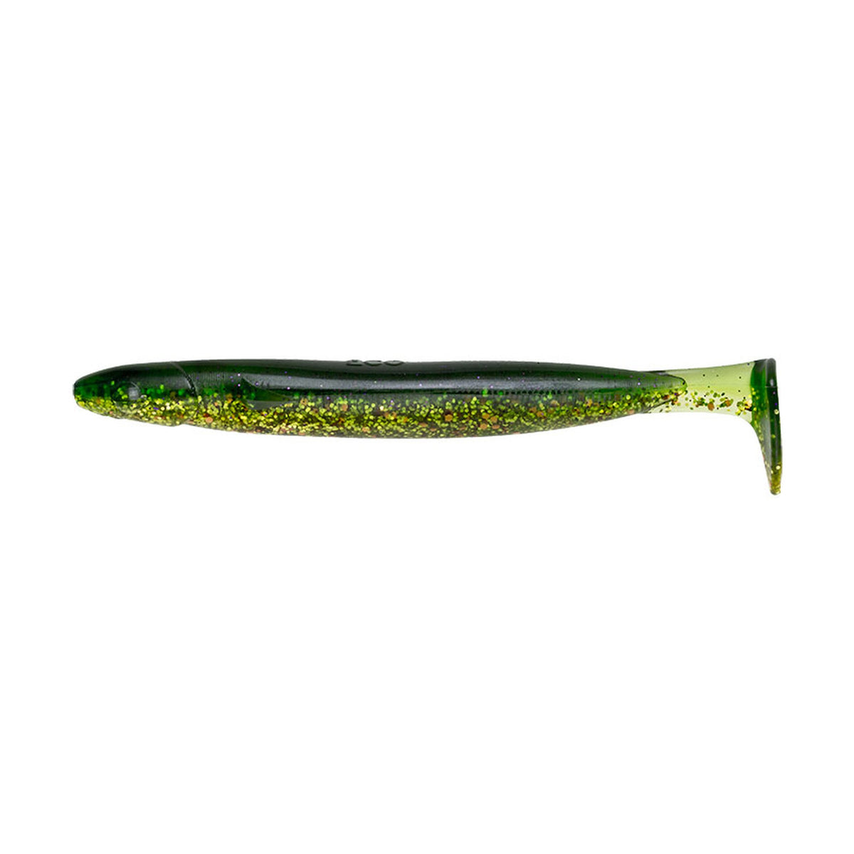 Ecogear Power Shad 4 in 413 Glossy Green Gold — official Ecogear product photo