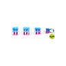 Blue Pink Zebra