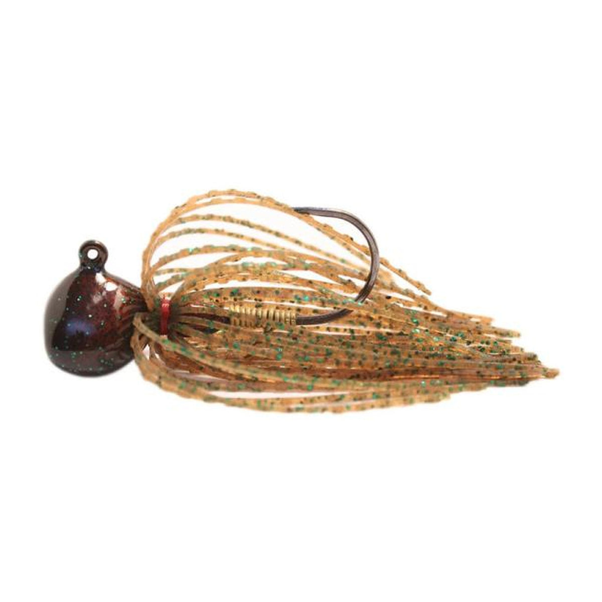 Nishine Lure Works Finesse Football Jig 14g in Pumpkin Pepper & Green Flakes — official product photo