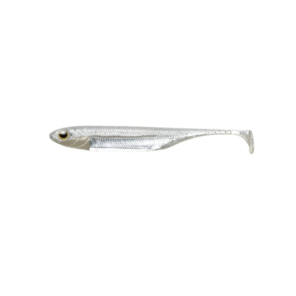 Fish Arrow Flash-J Shad 3in SW — #100 Shirasu / Silver — FA-FJSH3-100