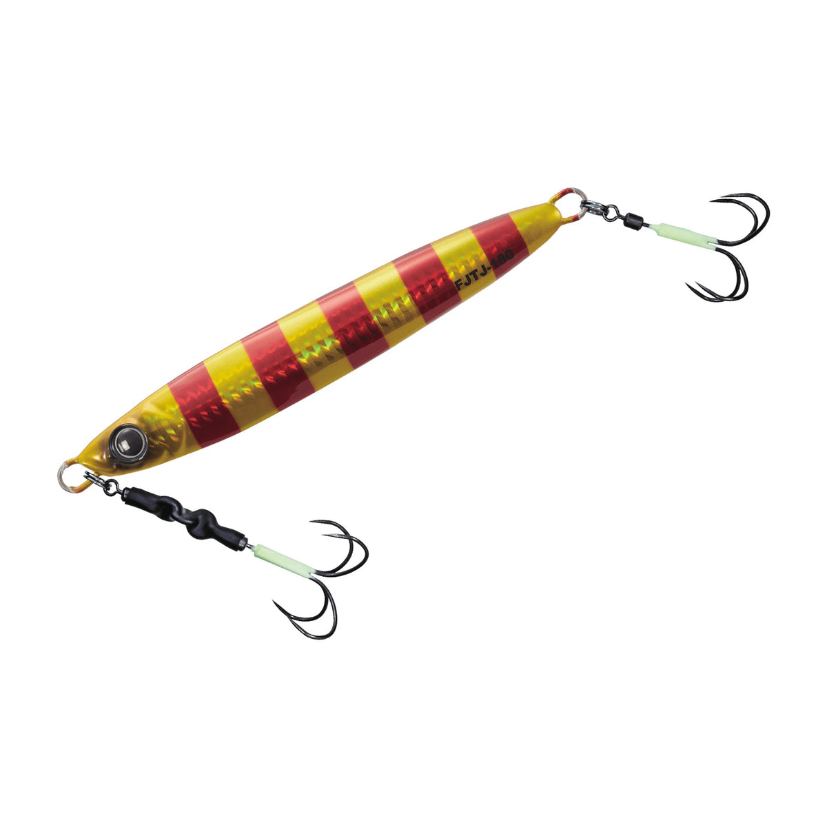 Major Craft First Jig Tachiuo Jigging 130g in Red Zebra Orange Gold — official Major Craft product photo