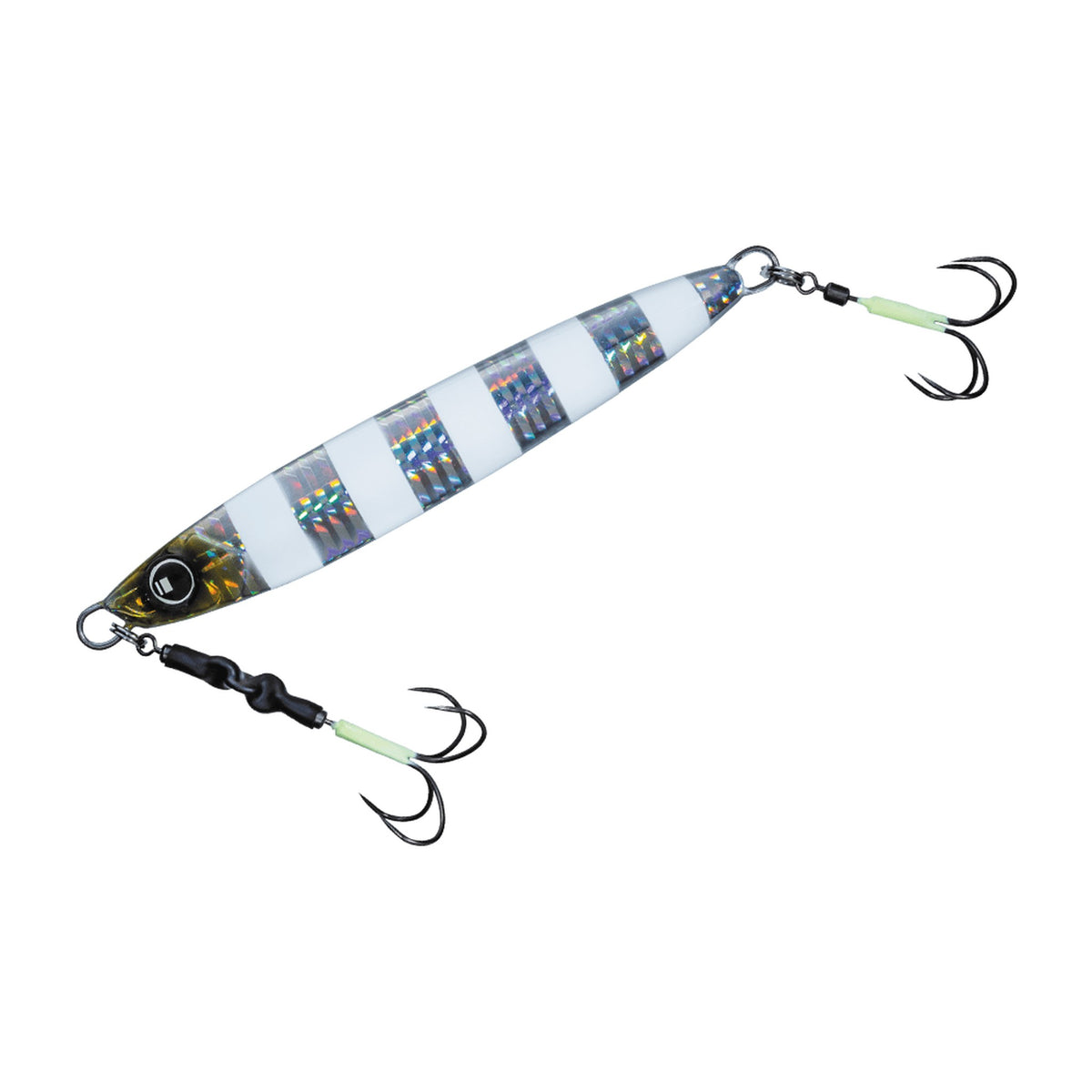Major Craft First Jig Tachiuo Jigging 200g in #007 Zebra Glow — official product photo