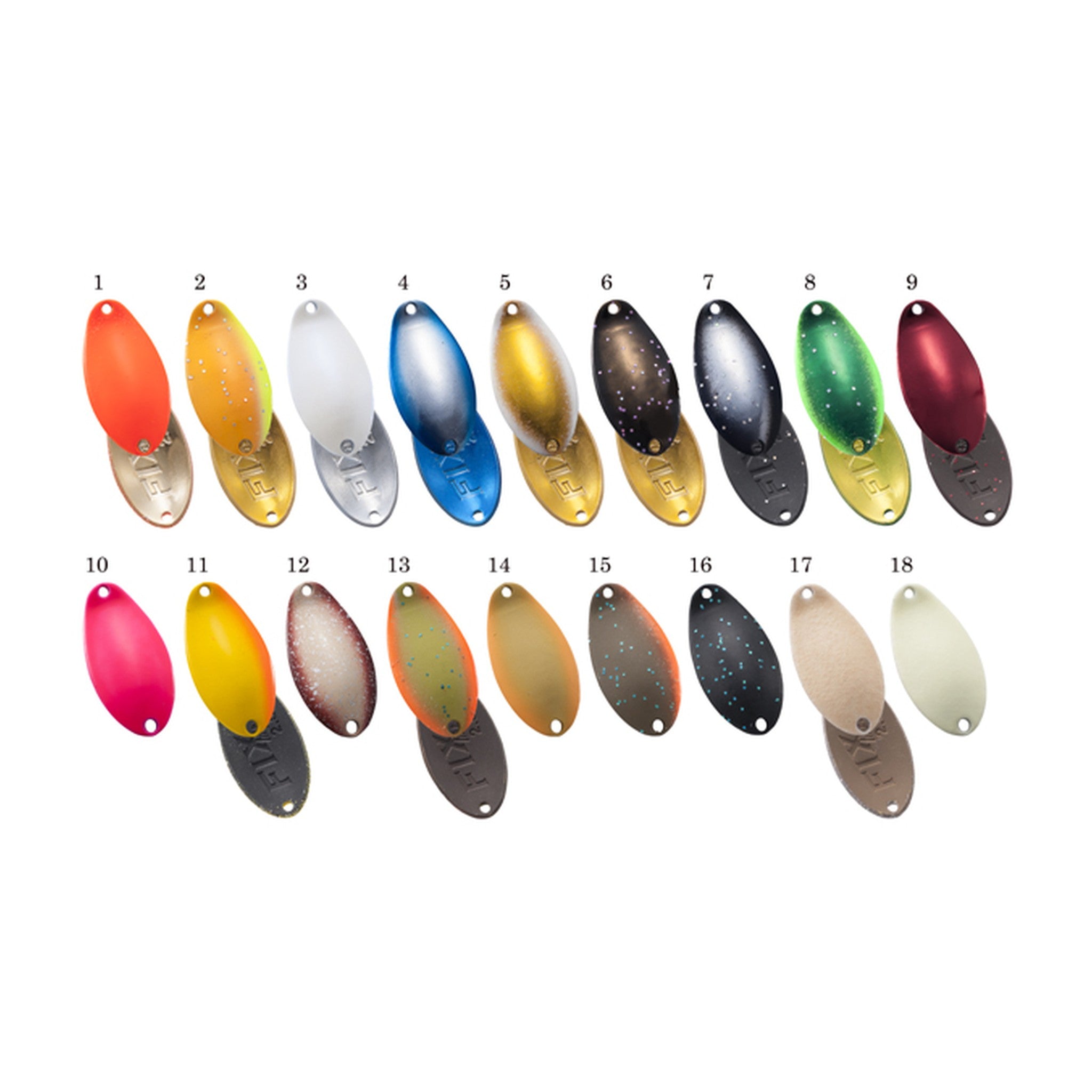 Forest FIX Impact 2.5g colour chart #2-#16 — official Forest product photo