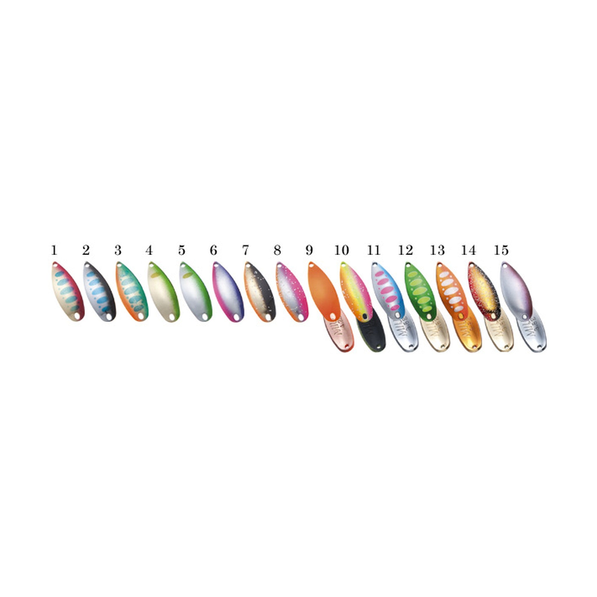 Forest MIU Native Series 2.8g — official Forest product photo, colours 1-15