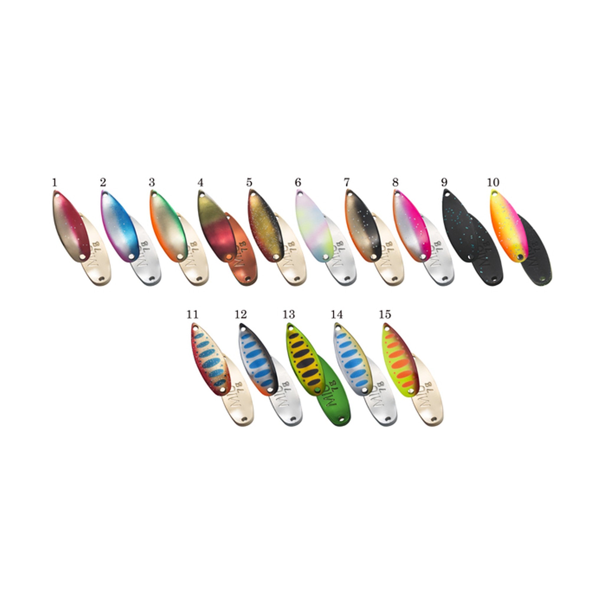 Forest MIU Native Series 7g — official Forest product photo, colours 1-15
