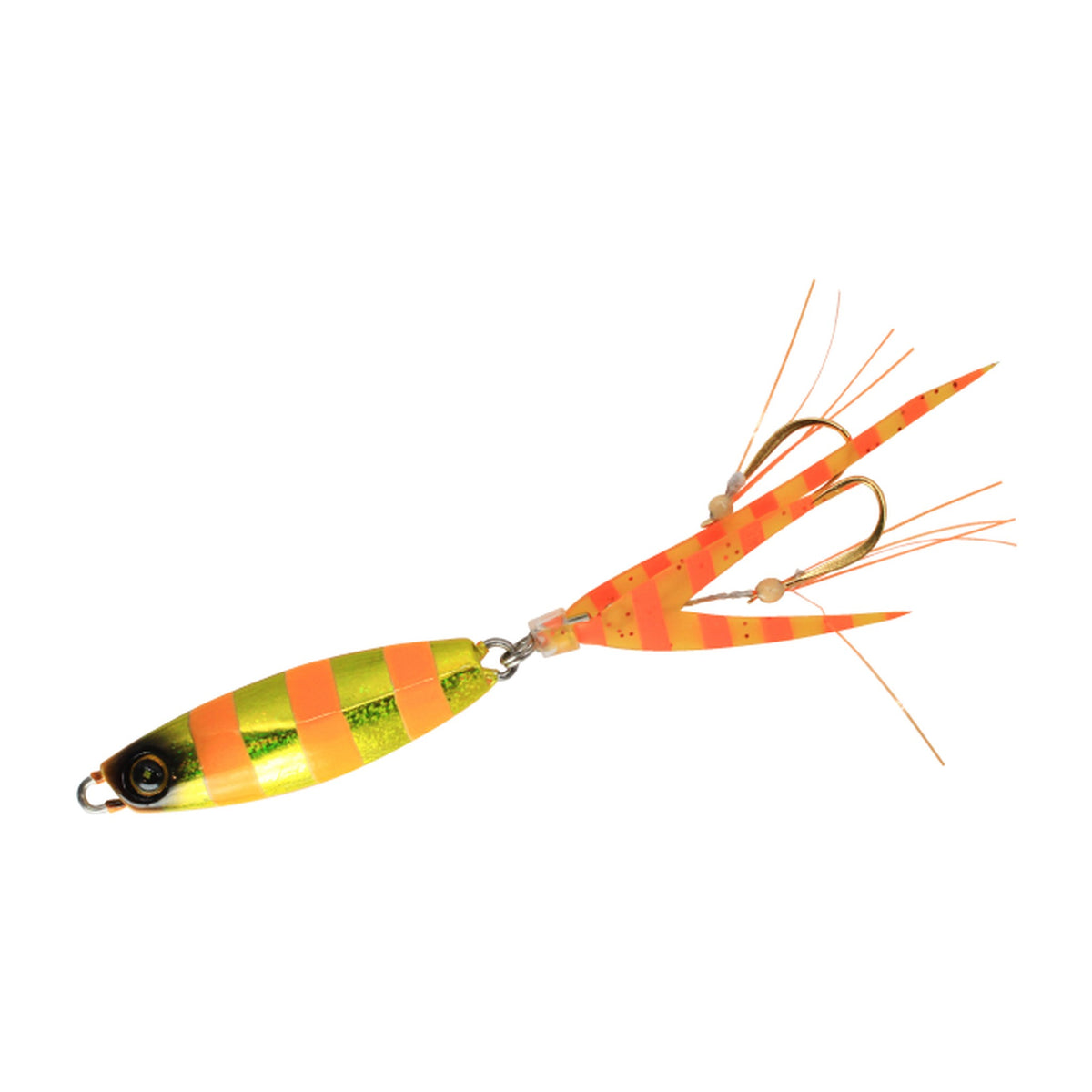 Hayabusa Jack Eye Mame Kunekune 7g in Gold Orange Zebra — official product photo