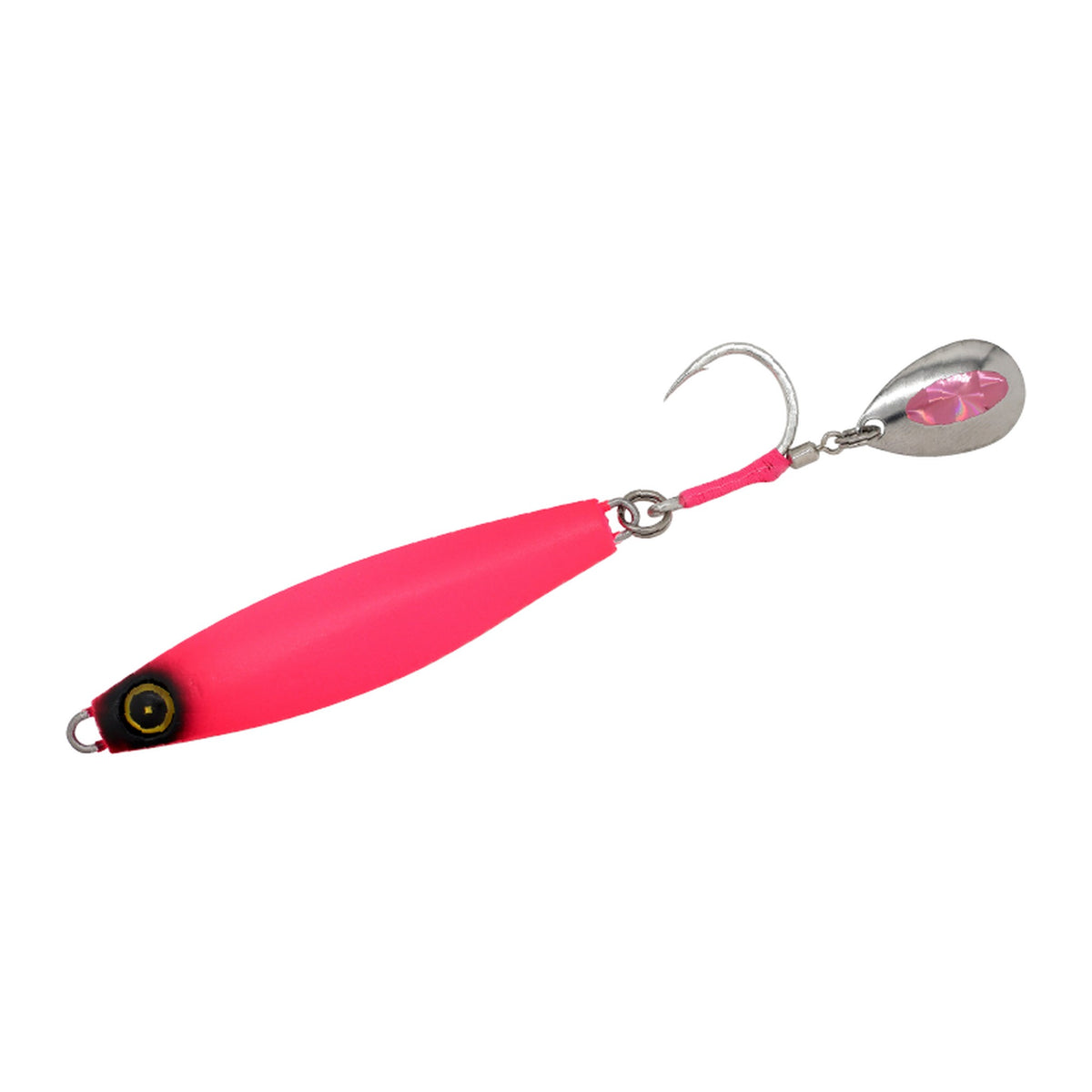 Hayabusa Jack Eye Sawara Spin 2 80g in Matte Pink — official product photo