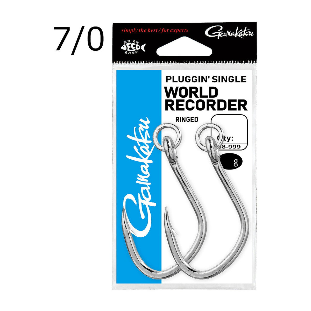 Gamakatsu PS World Recorder Ringed 7/0 — official product photo