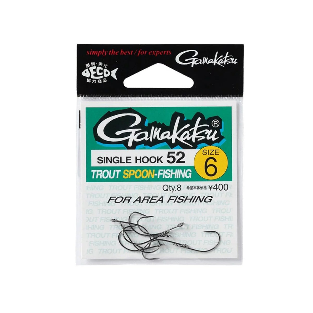 Gamakatsu Single Hook 52 (NSB) size 6