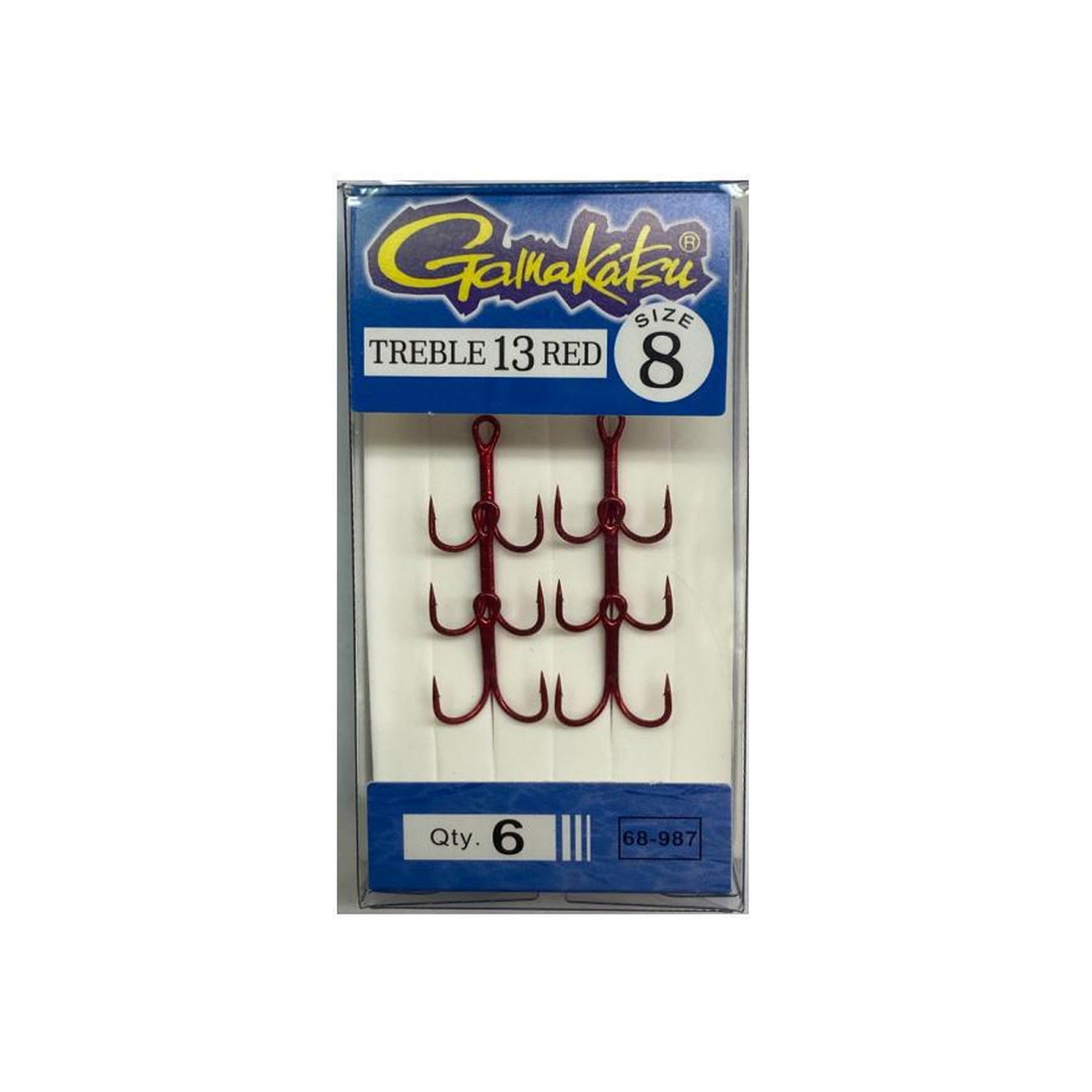Gamakatsu Treble 13 RED Loose Flat Eye (Tsunemi Special Order)