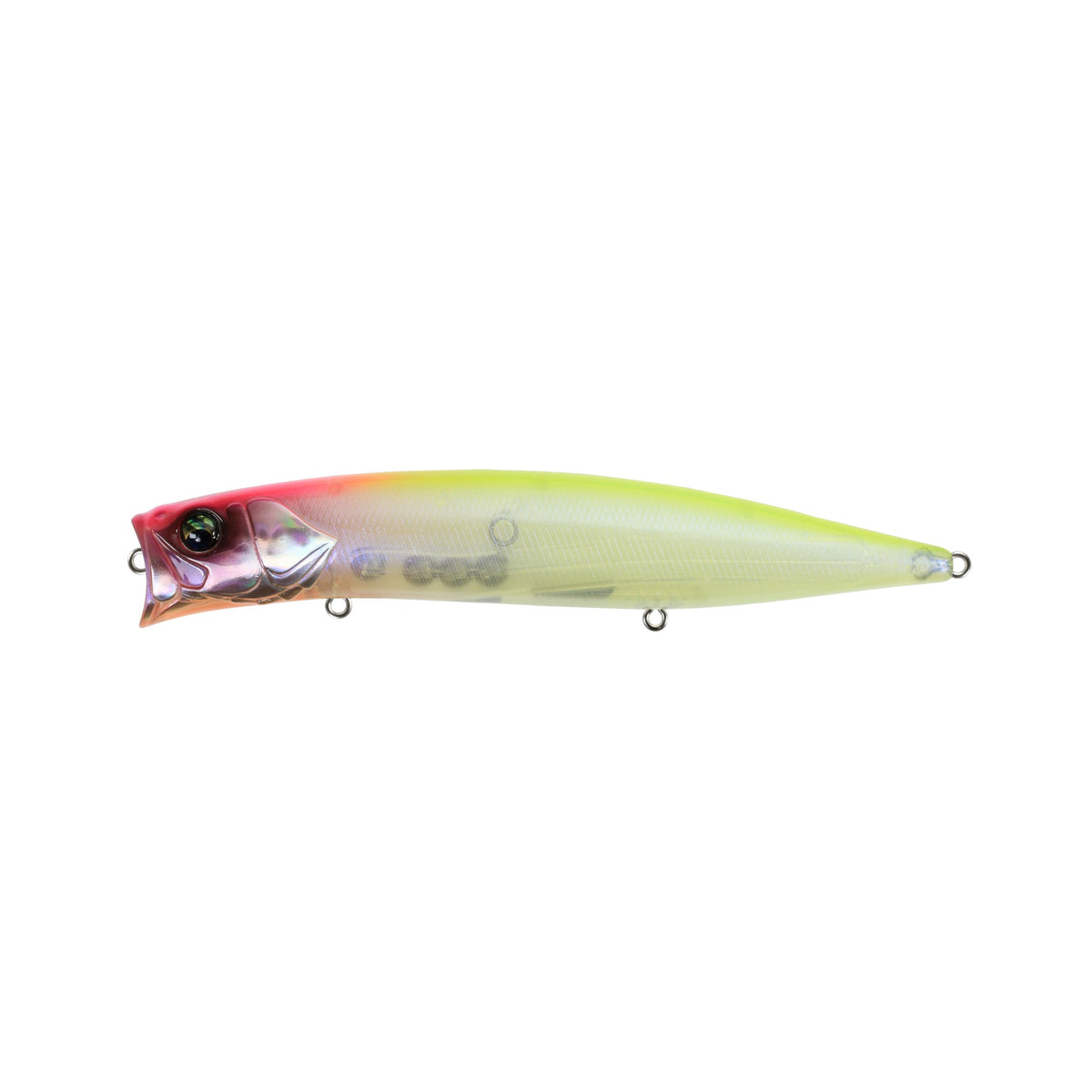 C-522 Clear Pink Head Chartreuse
