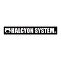 HAL Halcyon Logo Sticker in Black — official product photo