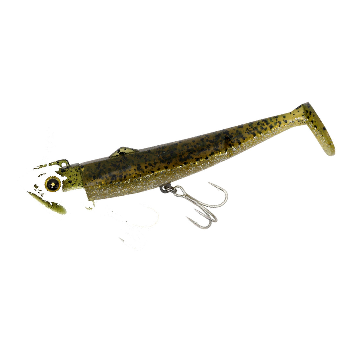 Hayabusa FS443 JACK EYE Furifuri Shad 40g - #8 Ise Bay Keimura Green Pumpkin Goby