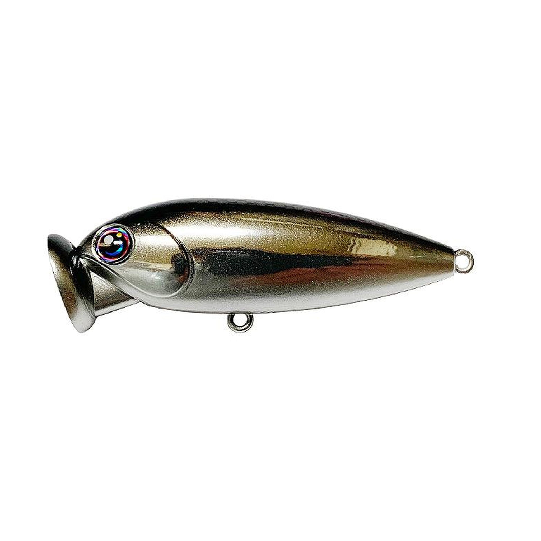HAL Hibuta60 Popper topwater lure - 9 M-Silver Shad