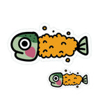 Hisao Design Taberaremasu Sticker - Furai (fried)