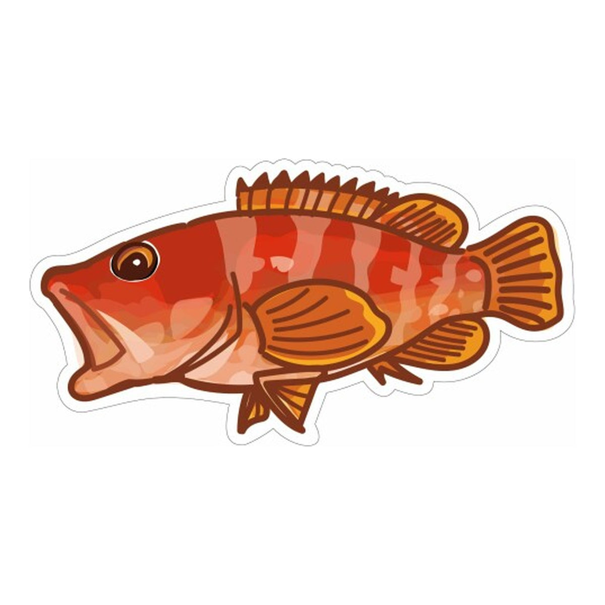 Hisao Design Akahata Sticker