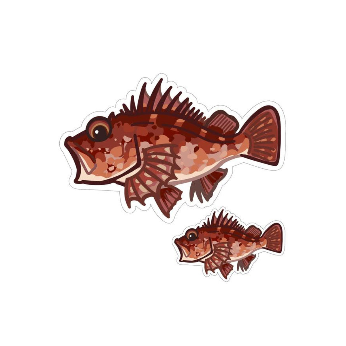 Hisao Design Kasago Sticker (Large/Small Set)