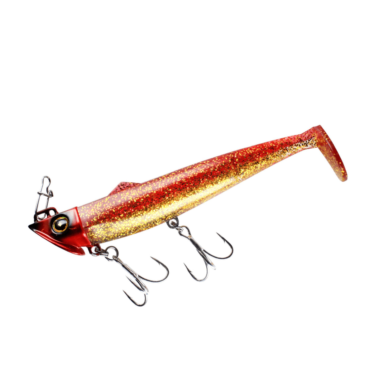 Hayabusa FS443 JACK EYE Furifuri Shad 20g - Red-Gold