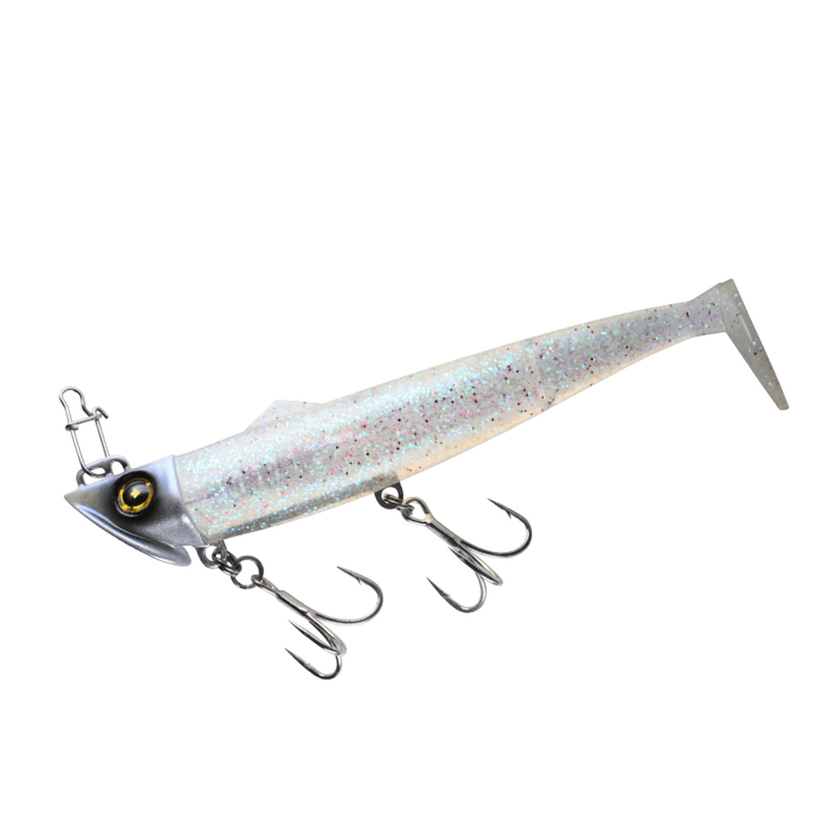 Hayabusa FS443 JACK EYE Furifuri Shad 20g - Keimura Clear Aurora