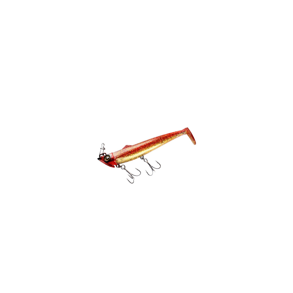 Hayabusa FS443 JACK EYE Furifuri Shad 30g - Red-Gold