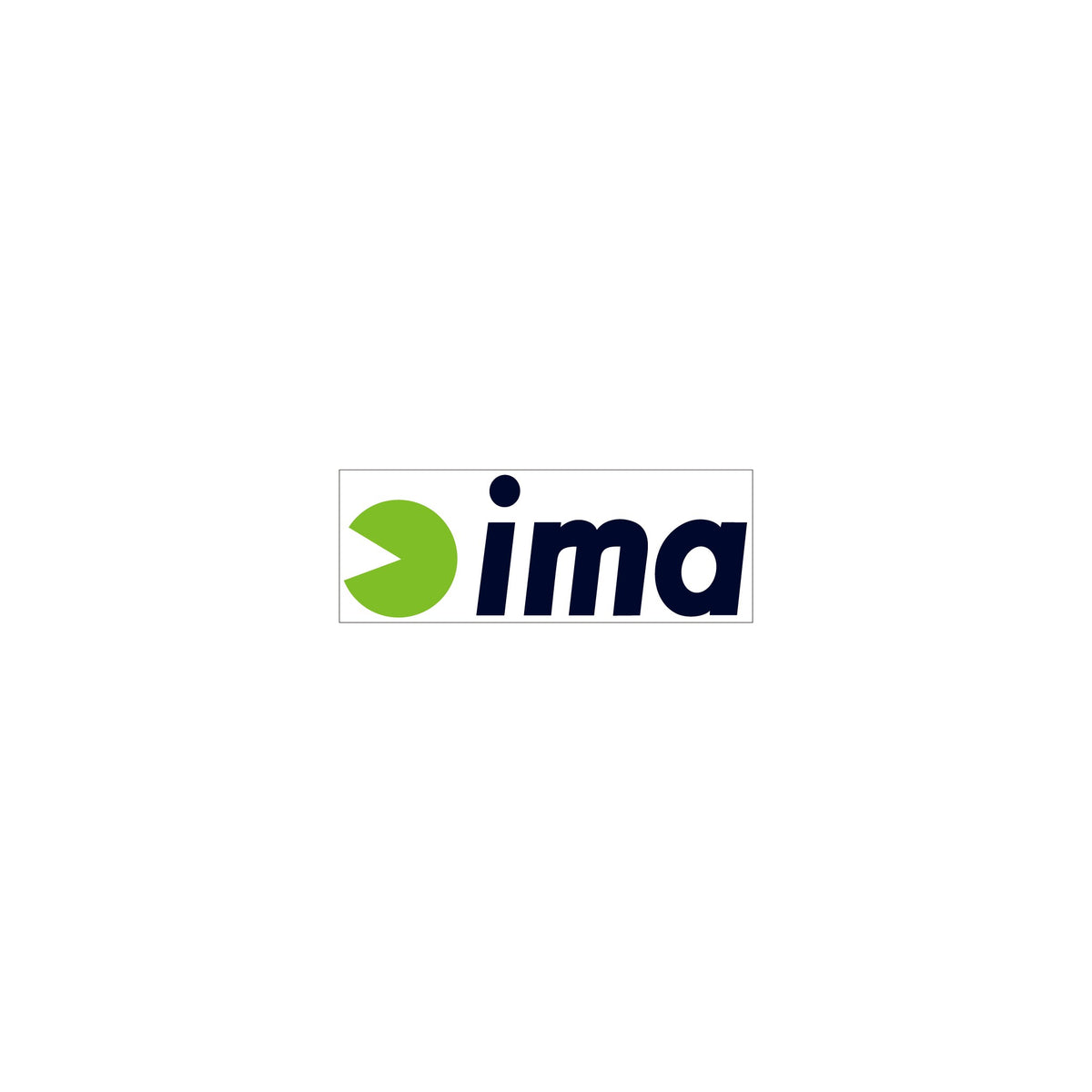 ima Logo-Sticker Lime-Navy W200mm