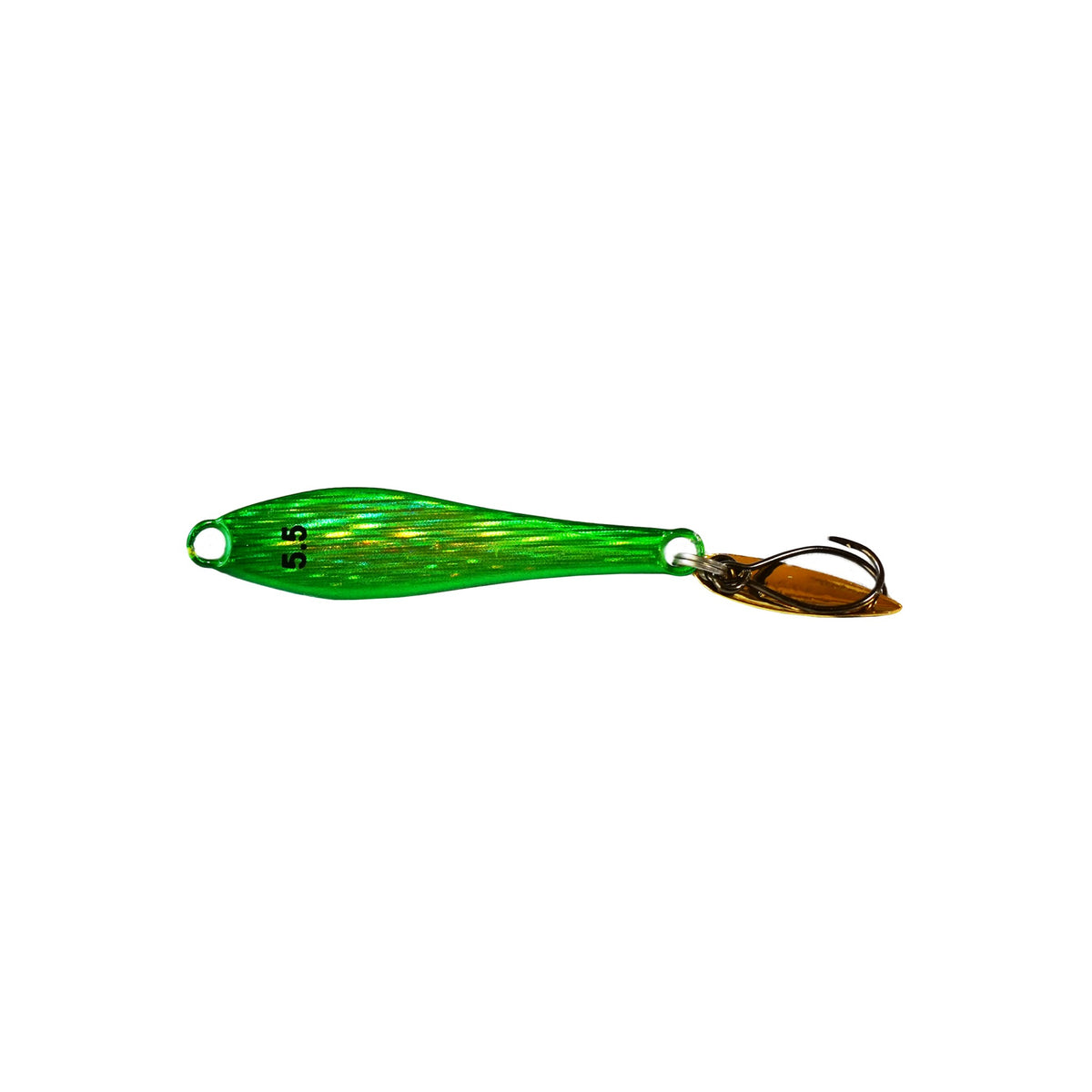 INX.label NAZZO JIG 5.5g - #03 Mido-Kin/Gold (Midori-Kin) colorway, isolated product photo
