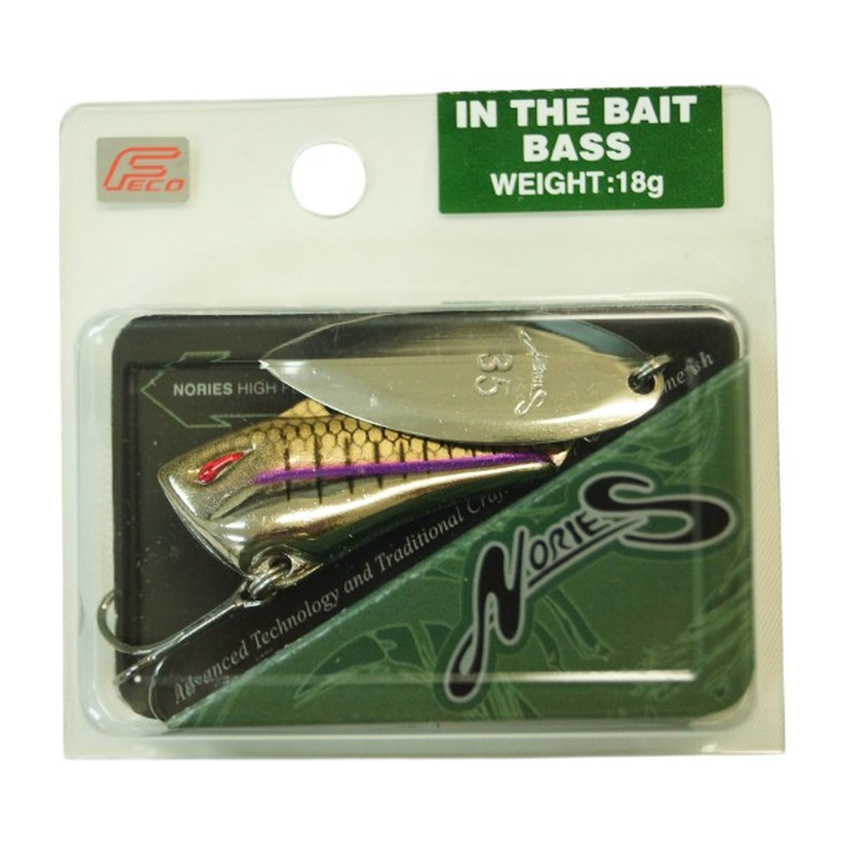 Nories IN THE BAIT/BASS 18g in BR-158 Metal Live Wakasagi — official product photo