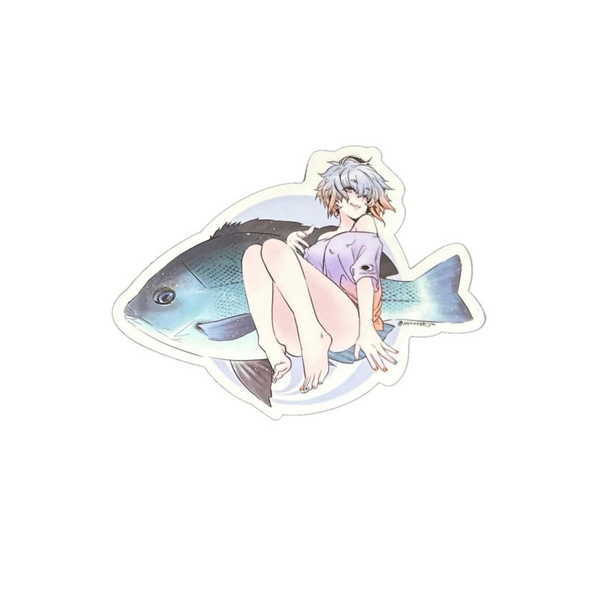 J Like Product @honne_69 Fish Art Sticker Mini