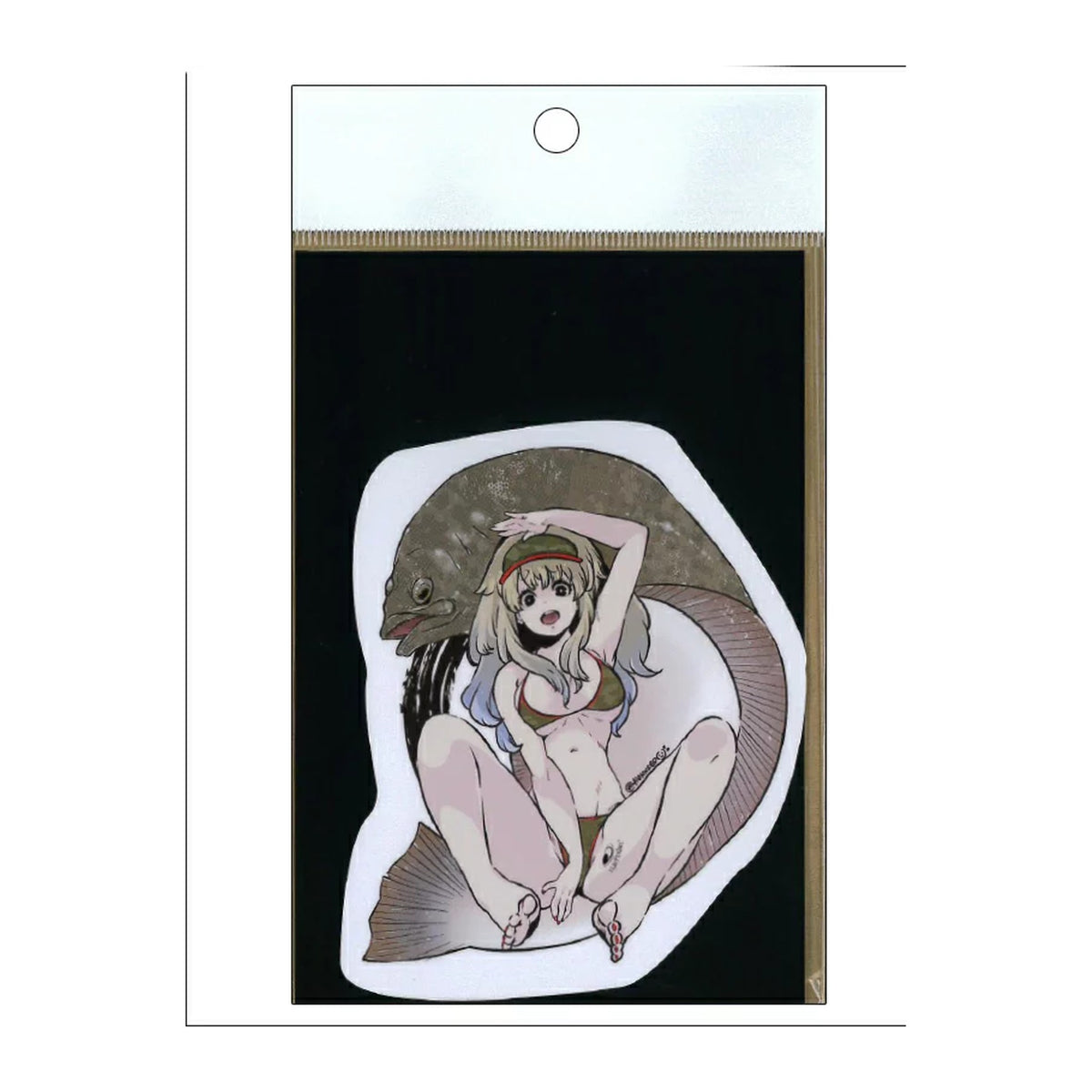 Flounder / Amberjack / Snakehead / Fish Art Sticker - RAI-chan / Fish Art Sticker - IKU-chan