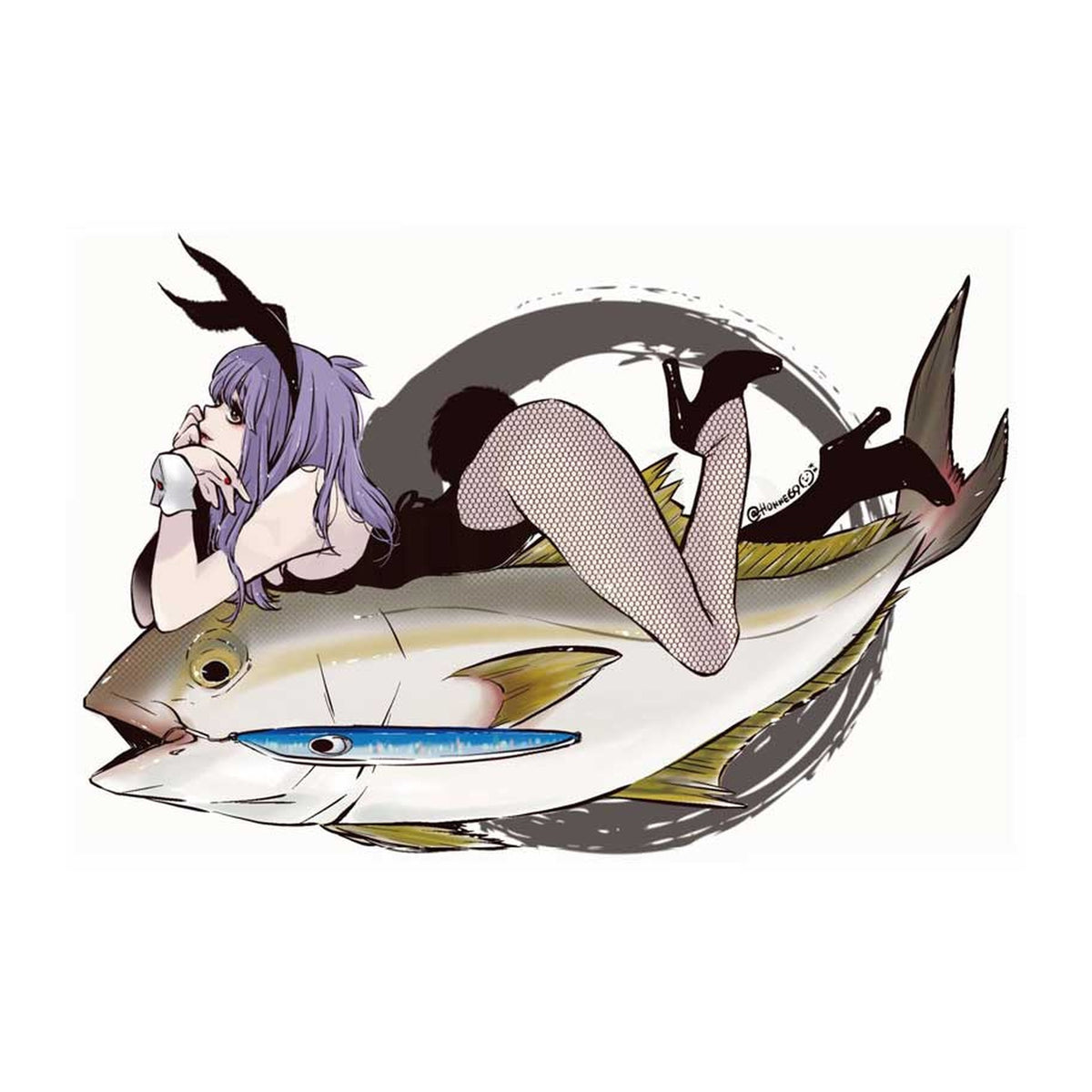 Fish Art Sticker - Amberjack