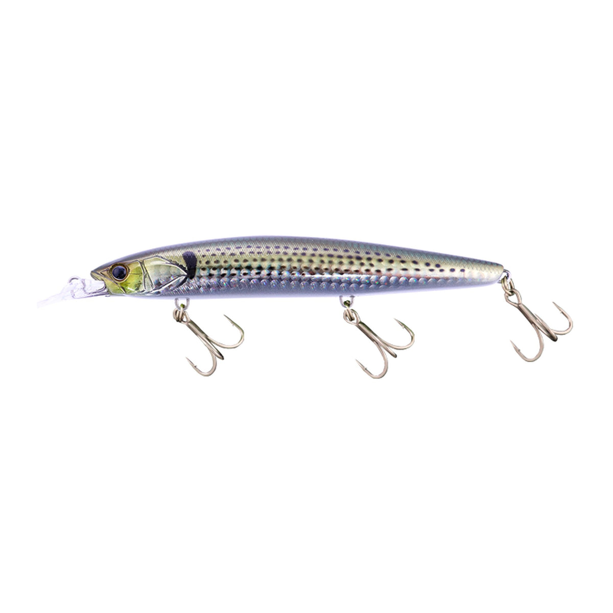Jackall Big Backer Wangan Minnow 128S-LB in Konoshiro/Lens HL — official Jackall product photo