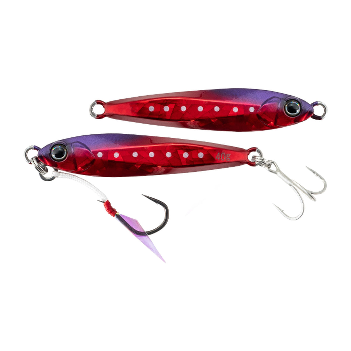 Jackall Big Backer Jig 60g in Kanai Ruby UV — official Jackall product photo