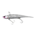 Jackall Big Backer Soft Vib 21g in Glitter Silver — official Jackall product photo