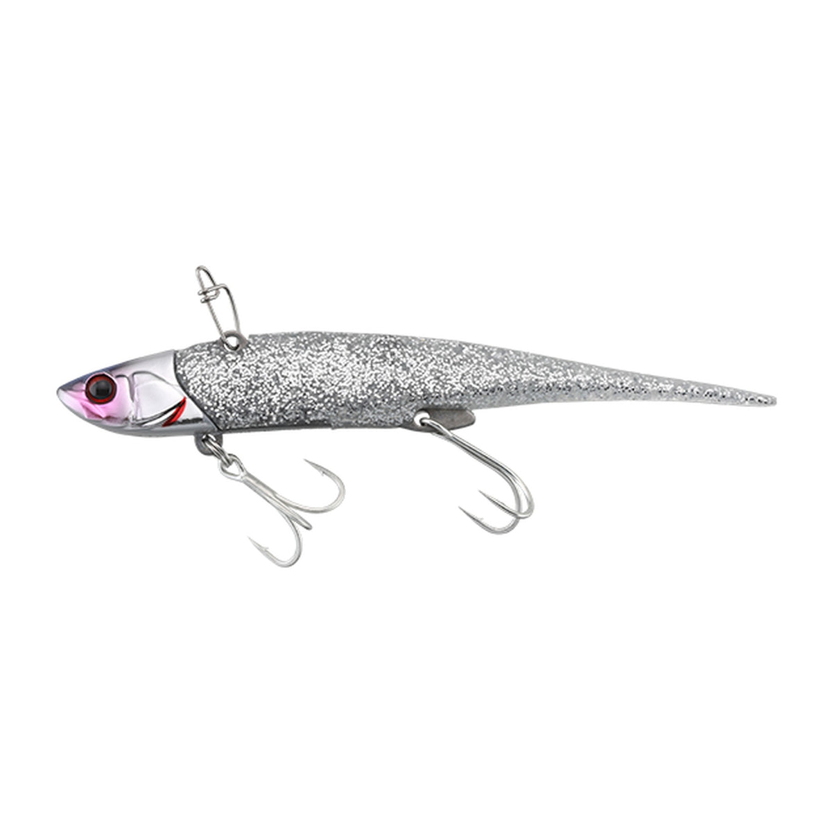 Jackall Big Backer Soft Vib 21g in Glitter Silver — official Jackall product photo