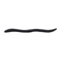 Jackall Flick Shake 500 3.8 in Solid Black — official Jackall product photo