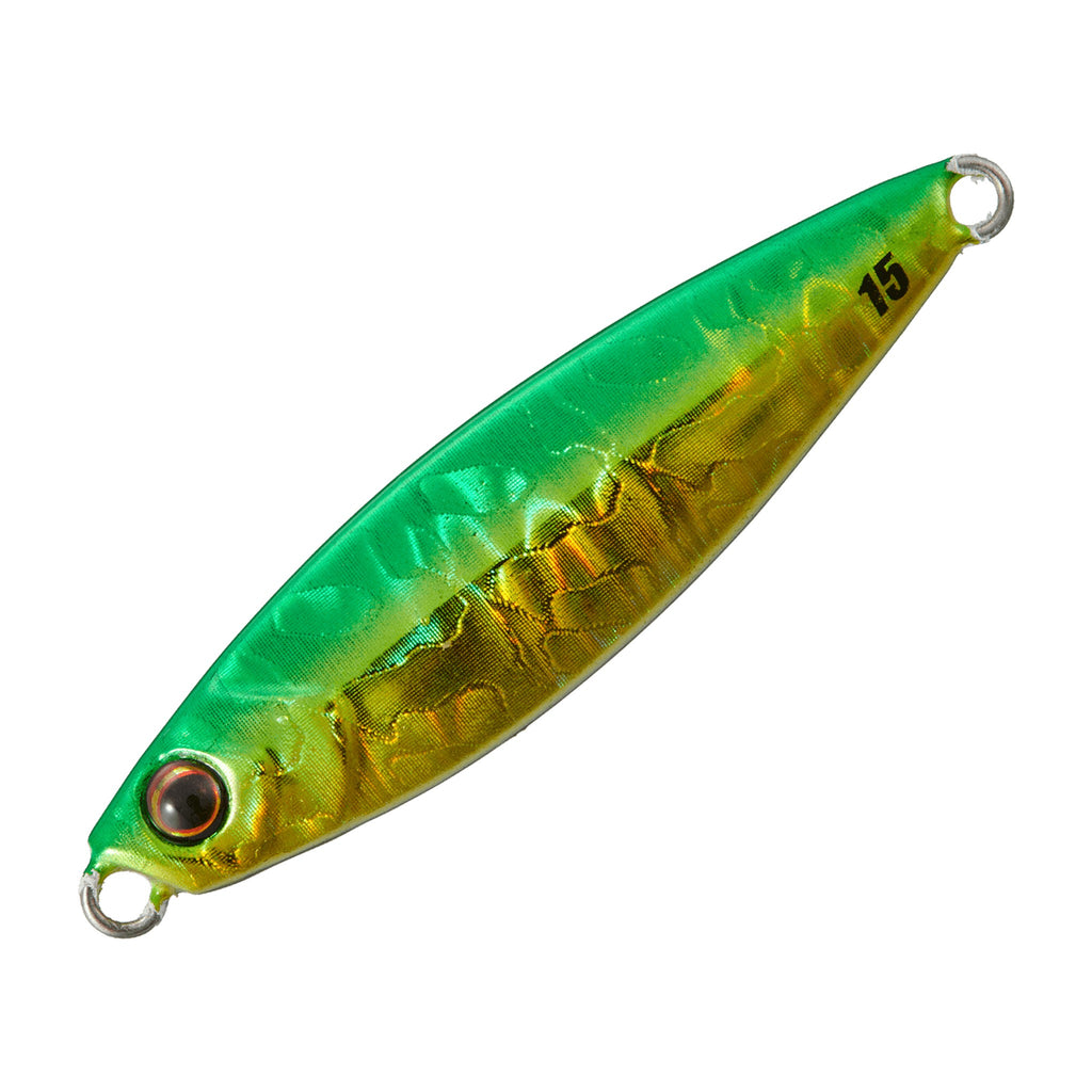 Major Craft Jigpara Micro 5g in Green Gold — official Major Craft product photo