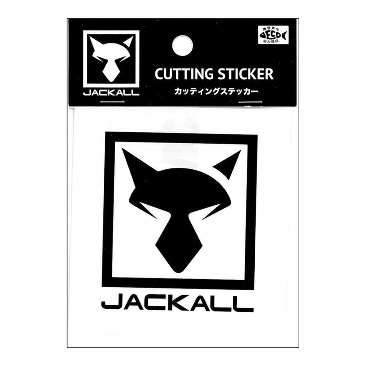 Jackall Cutting Sticker Square S Black