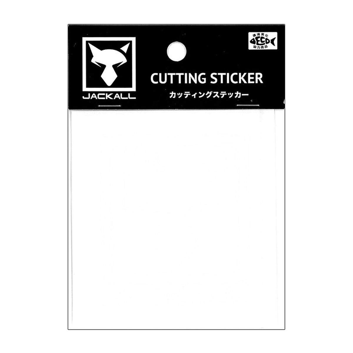 Jackall JK Cutting Sticker Square in White — official product photo