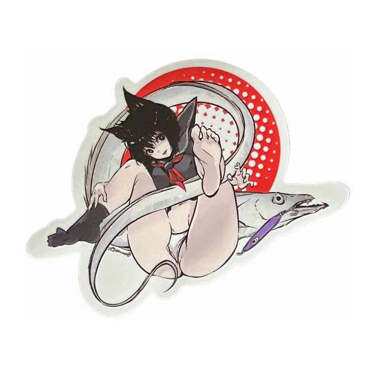 J Like Product Fish Art Sticker Mini in Tachiuo (Beltfish) — official product photo