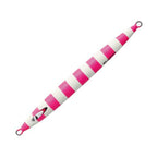 Major Craft Jigpara Vertical Long Slow 400g in #068 Matte Zebra Chartreuse Pink — official product photo