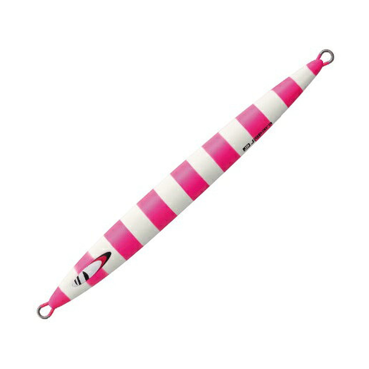 Major Craft Jigpara Vertical Long Slow 400g in #068 Matte Zebra Chartreuse Pink — official product photo